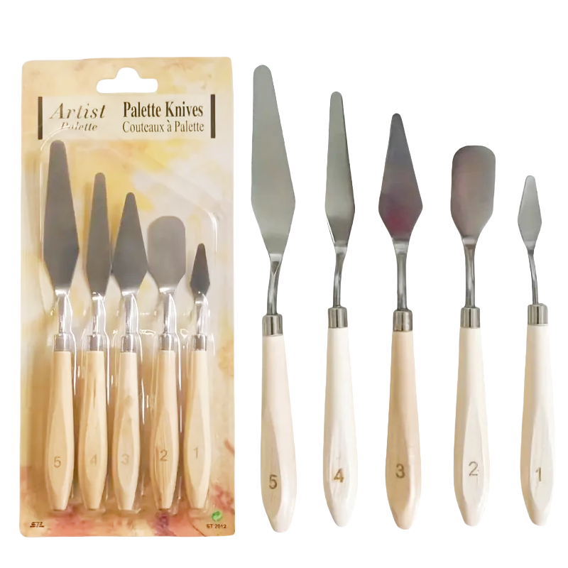 Painting Knife Palette - 5 шт., деревянный нож для рисования