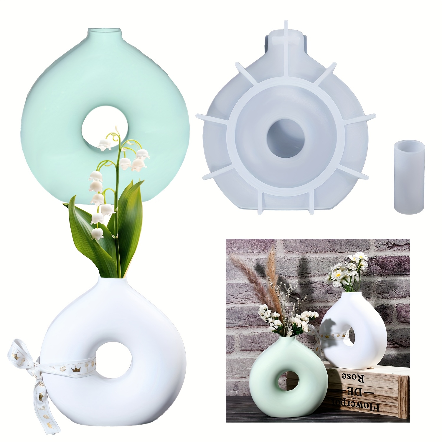 Art Craft Vase - 1 сделай сам, круглая ваза, силиконовая