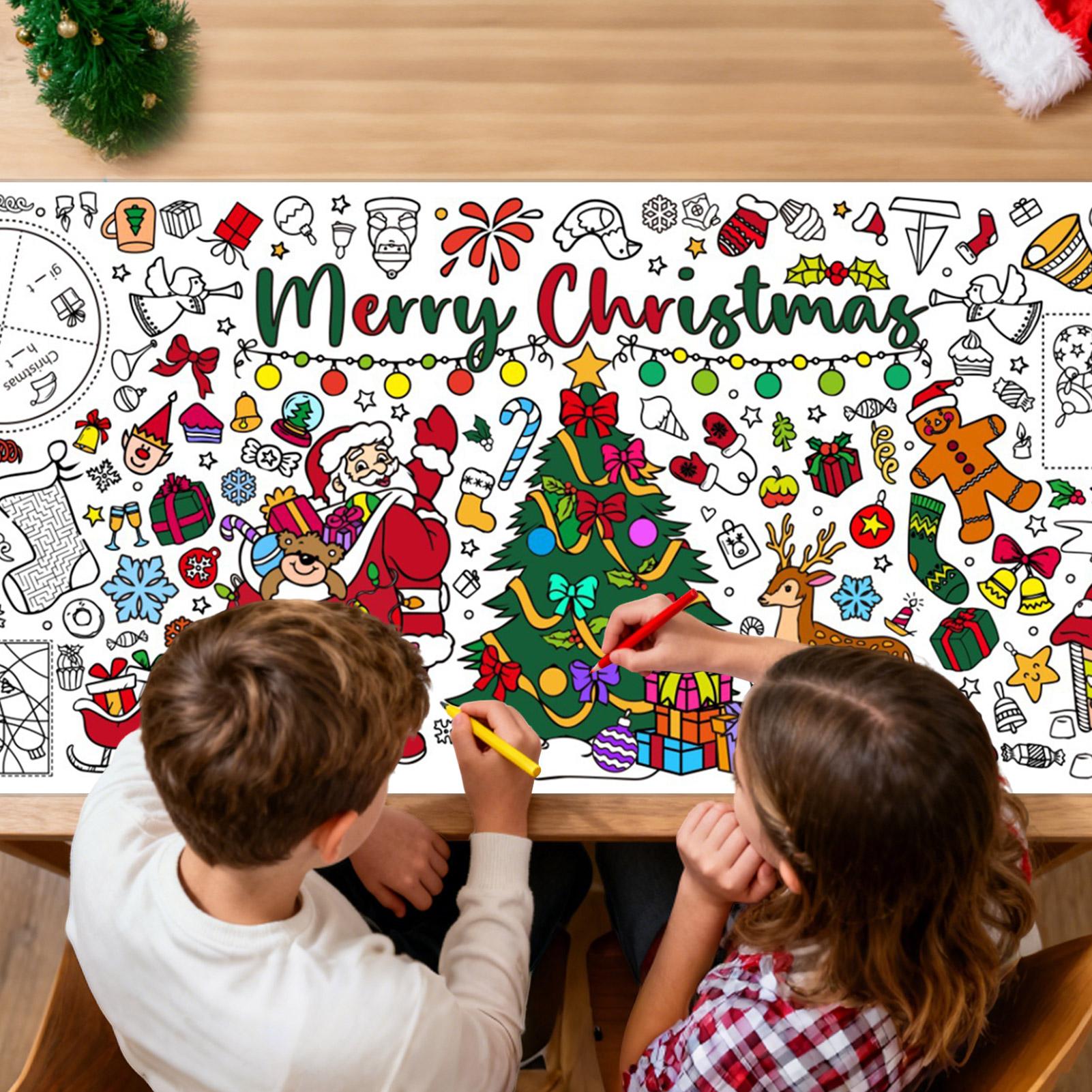 Art And Craft For Xmas - Рождественский гигантский раскраска, постер, пустой каракули,