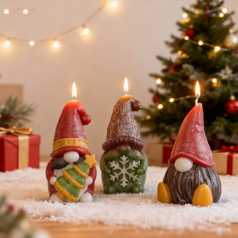 Art And Craft For Xmas - Рождественские гномы, силиконовые формы для свечей,