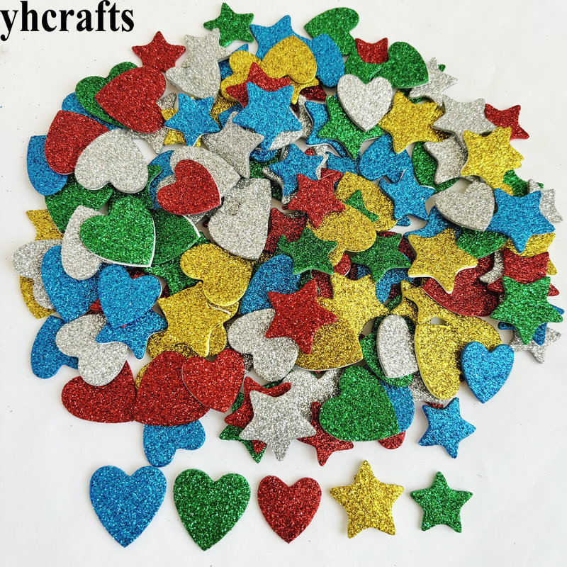 Art And Craft For Xmas - 150 шт./партия, пенопластовые наклейки со звездами