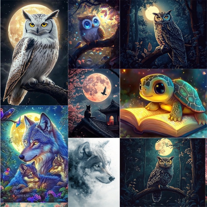 Art Craft Night - Набор для алмазной вышивки «Ночной сова