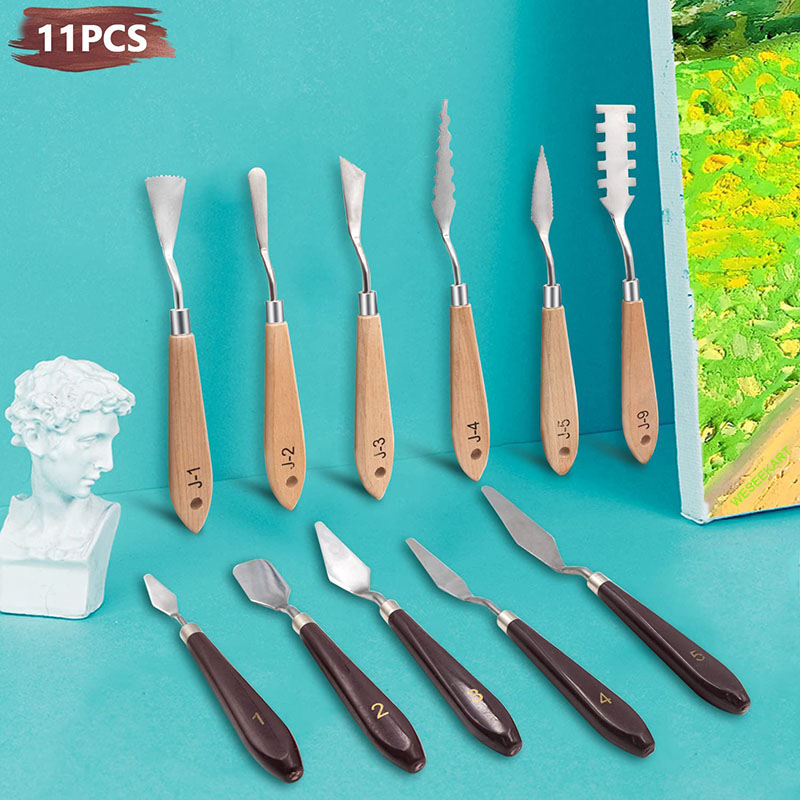 Набор из 11 ножей для рисовани – обзор и цена Painting Knife Palette