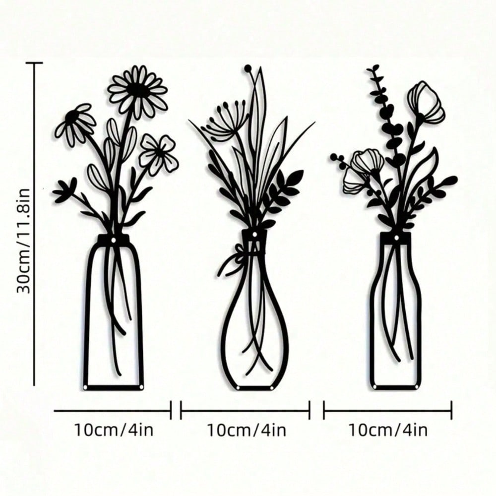 Набор из 3 винтажных металличе – обзор и цена Art Craft Vase