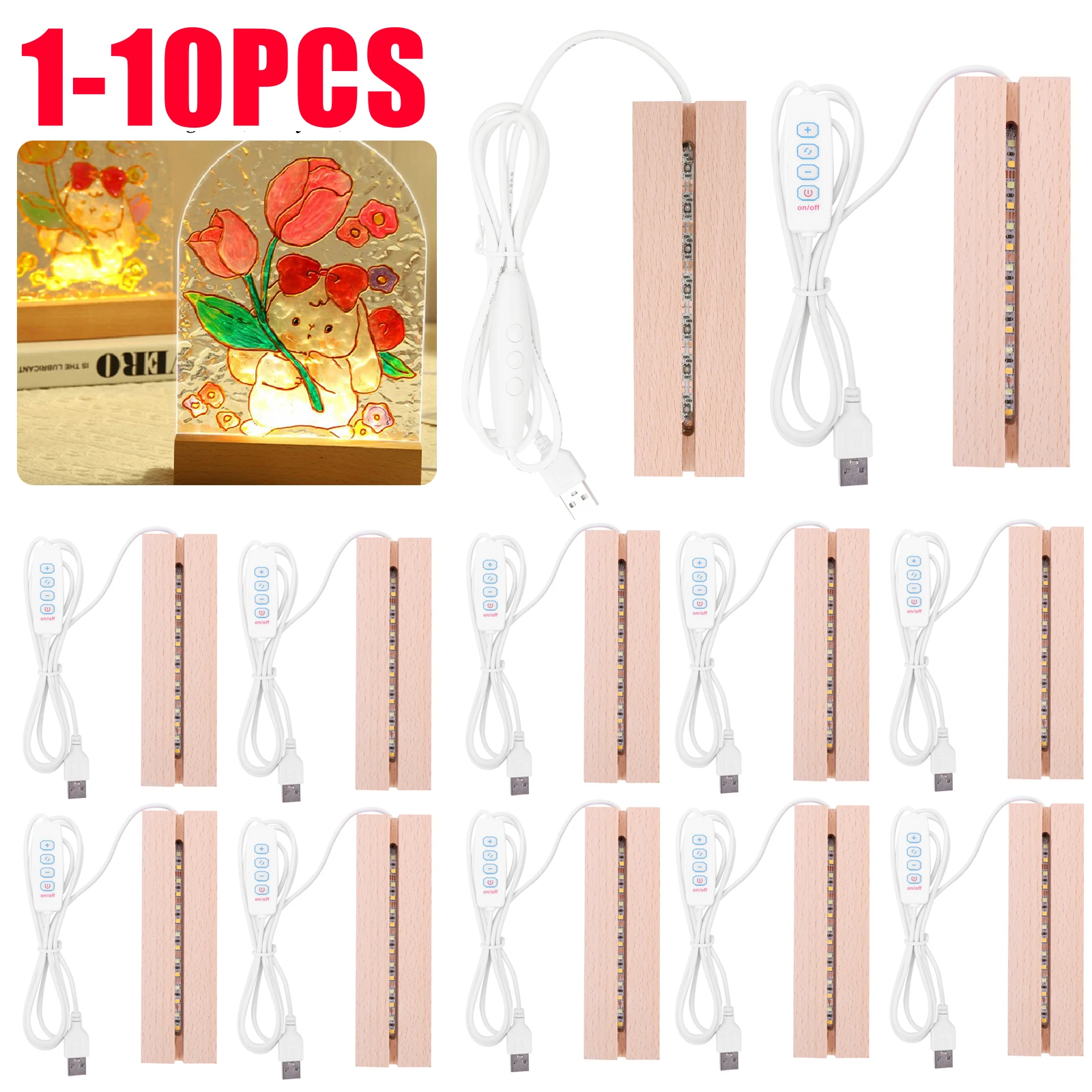 1-10 шт. LED-подсветка для дер – обзор и цена Light Art And Craft