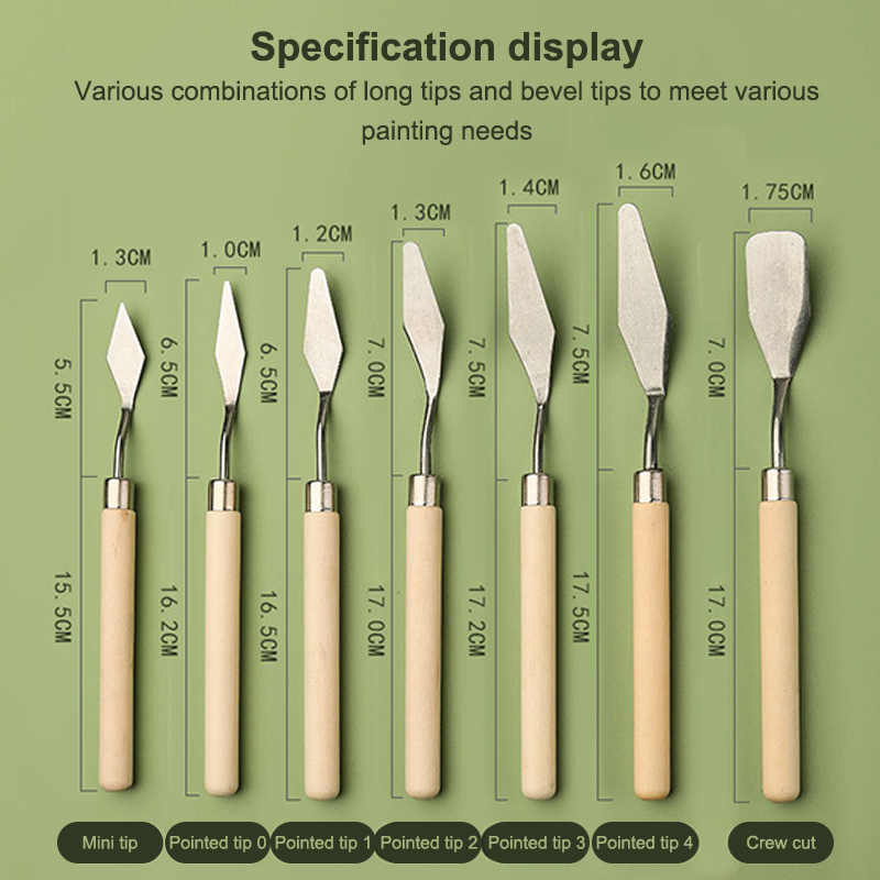【Happy】Набор из 7 штук: ножи д – обзор и цена Painting Knife Palette