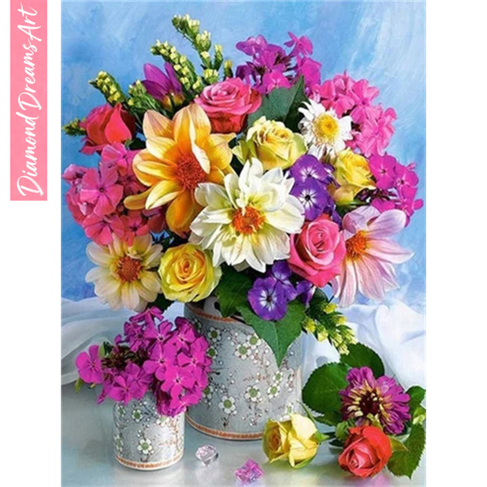 Алмазная мозаика 5D с цветами: – обзор и цена Art Craft Vase