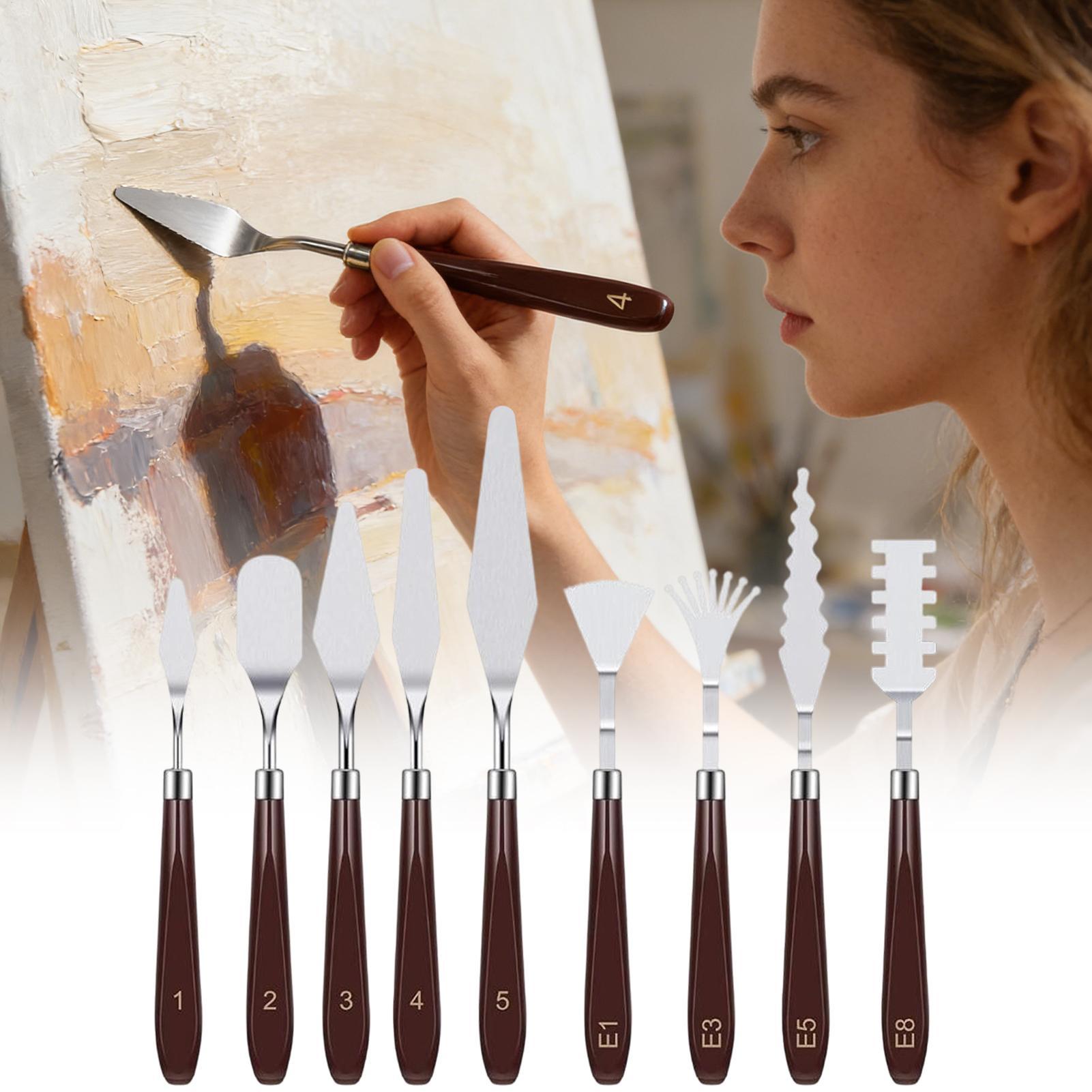 Набор из 9 ножей-шпателей для  – обзор и цена Painting Knife Palette