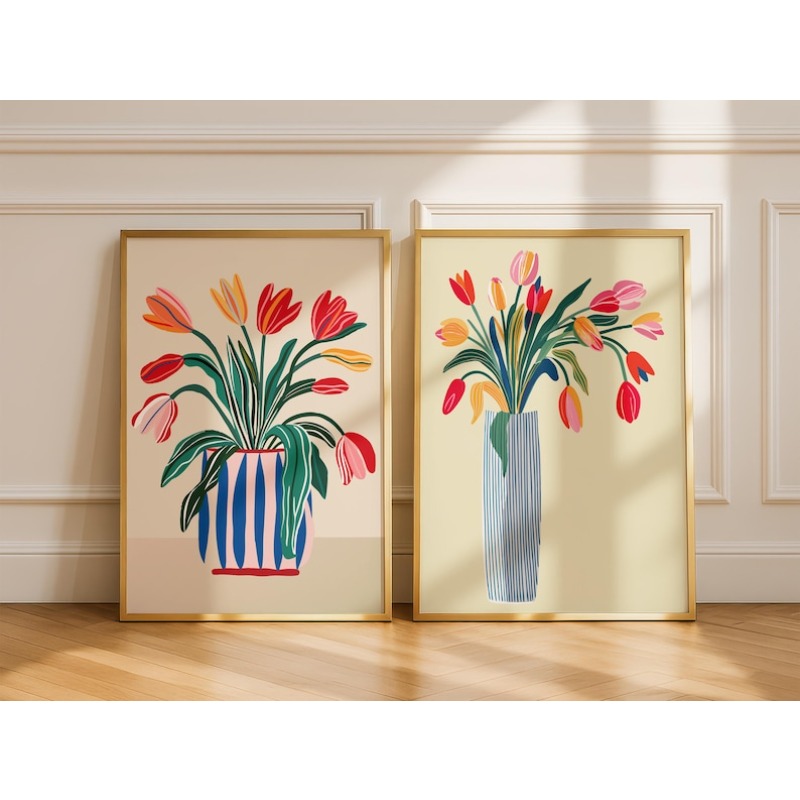 Набор из 2 картин на холсте с  – обзор и цена Art Craft Vase